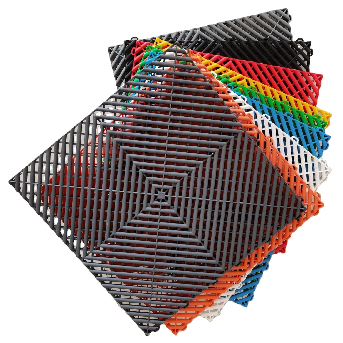 Water-proof commercial pvc workshop floor tiles interlocking mat