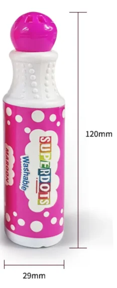 kids education toys DIY Washable Dot Marker, 12 colors Non-Toxi erasable graffiti pen toddler bingo dabber stationery gift
