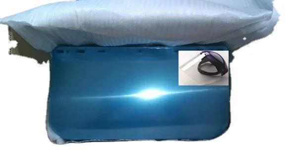 transparent petg visor and pc visor helmet with visor manufacturer pass ANSI/ISEA Z87.1-2010