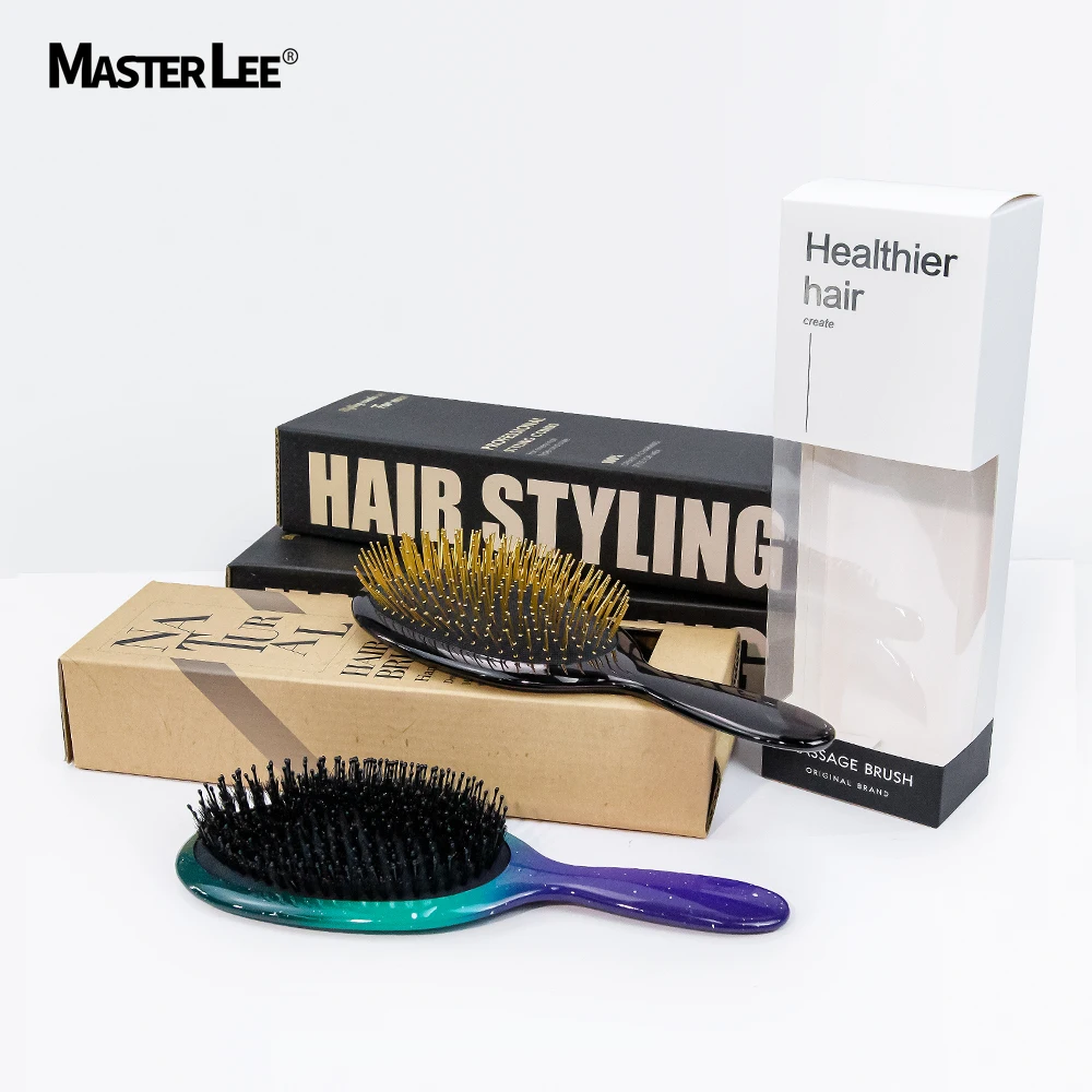 Popular Paper Box Comb Brush Box Craft Paper PVC Window Paper Pakcgings Custom Logo Design