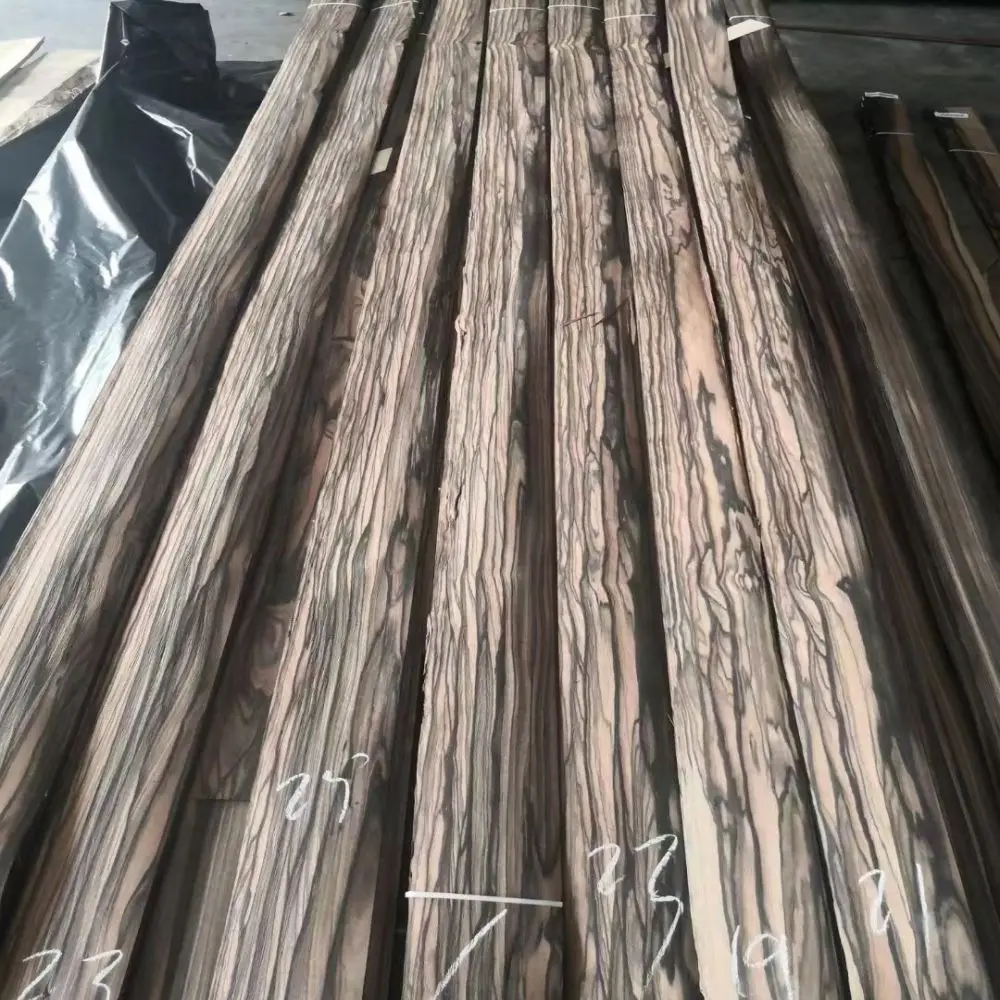 Factory Modern Style 0.5mm Natural Ebony Wood Veneer for Hotel Wall Door and Table Decorative Low Price