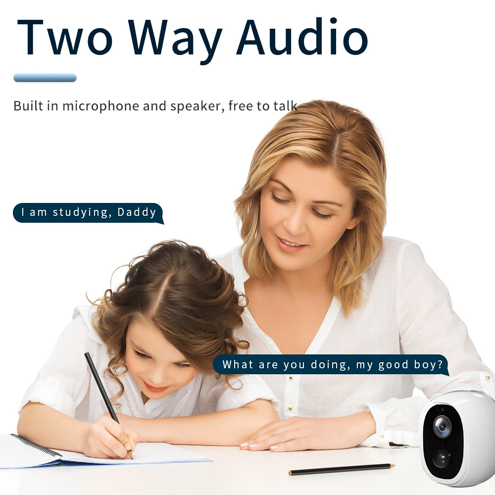 Security Battery IP Wireless Home CCTV System Mini Smart Cameras Powered Baby Indoor Surveillance With 1080P Wifi Camera