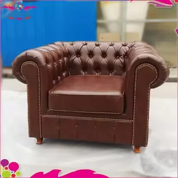 American style leather washable restaurant sofa bar vip sofa set