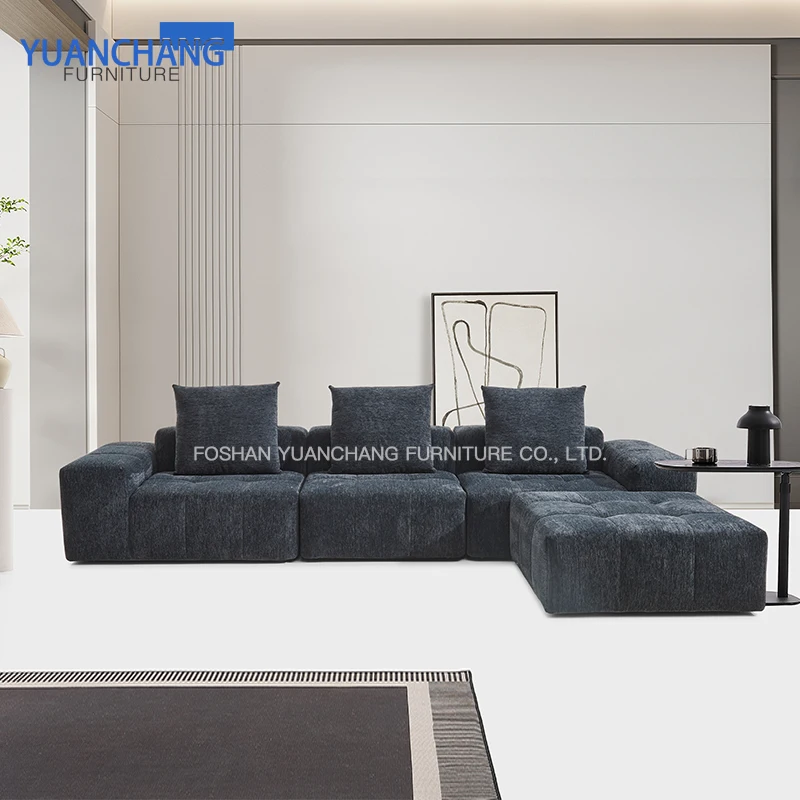 Yuanchang comfortable removable modern sofa set furniture corner couch living room sofas for home