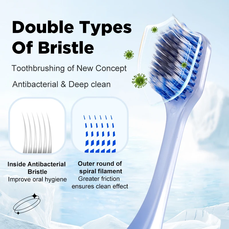 Dental Care Manual Toothbrush With Medium or Soft Nylon Brislte Tooth Brush Antislip Handle Adult Toothbrush