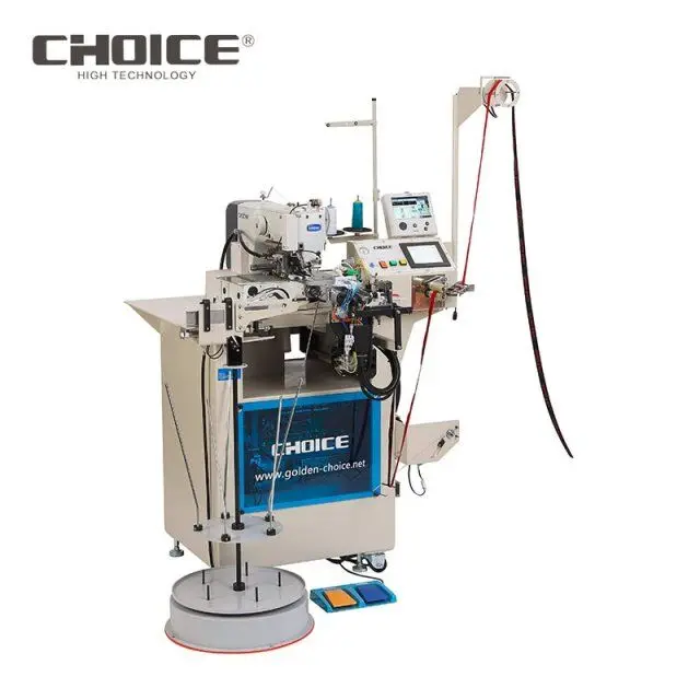 GC-311B-P Automatic high speed cold knife cut elastic joining robot machine with marker function