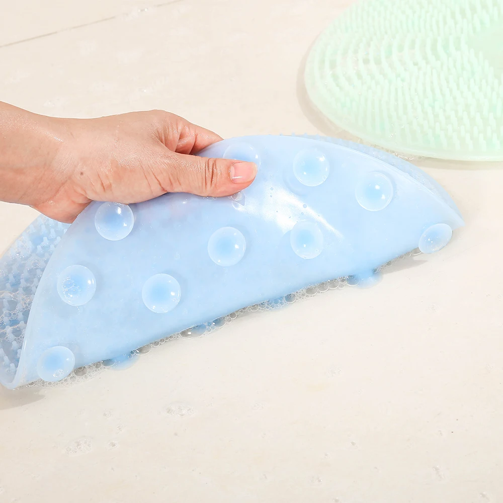Для Прогулок щетка скруббер Нескользящие Коврики для ванной мыть подушка ванна для ног точечный очиститель коврик для ног сзади очиститель exfolia