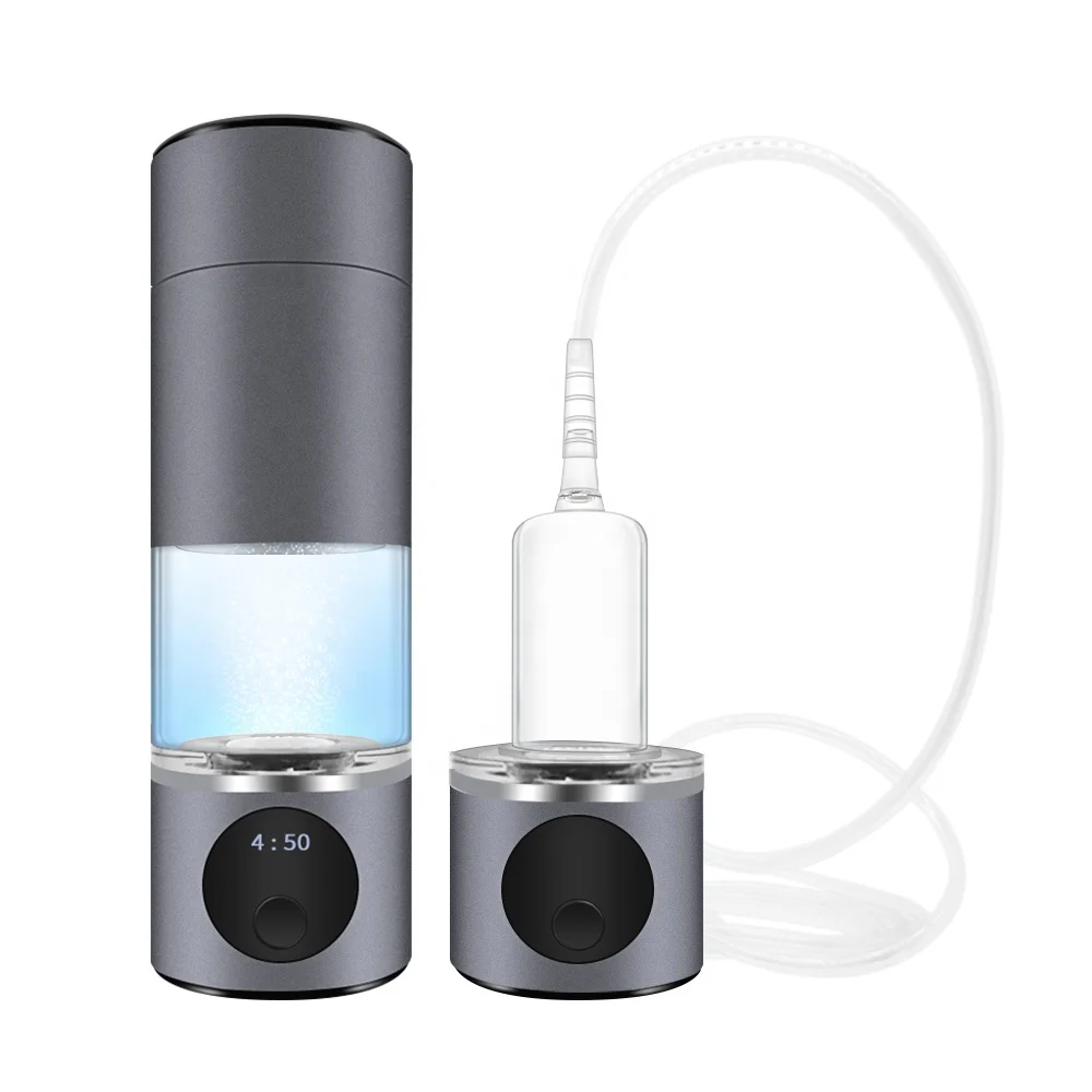 Portable Usb Rechargeable Water Electrolysis Ionizer Cup Hydrogen Water Maker Hydrogen Rich Water Bottle