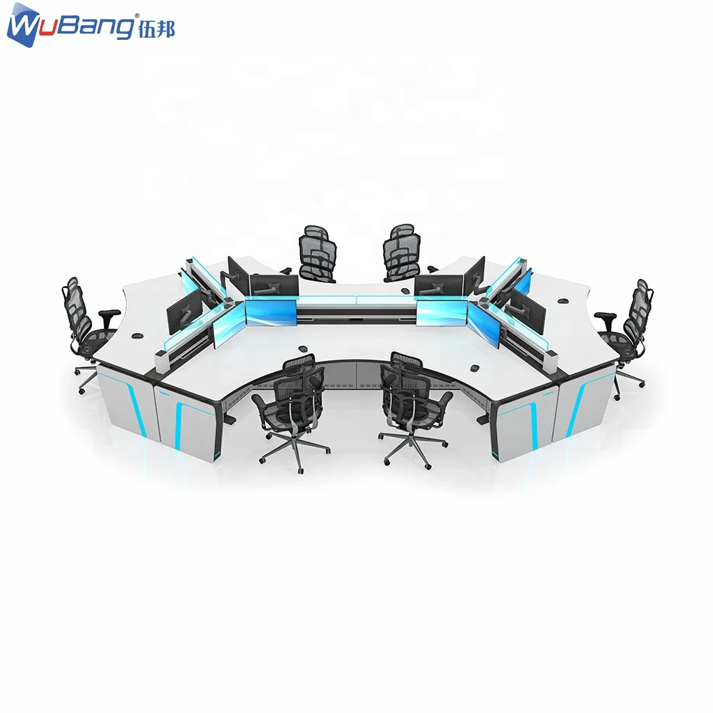 Three or more person Desk OEM/ODM Modular Console Traffic Operations Center Dispatch Console