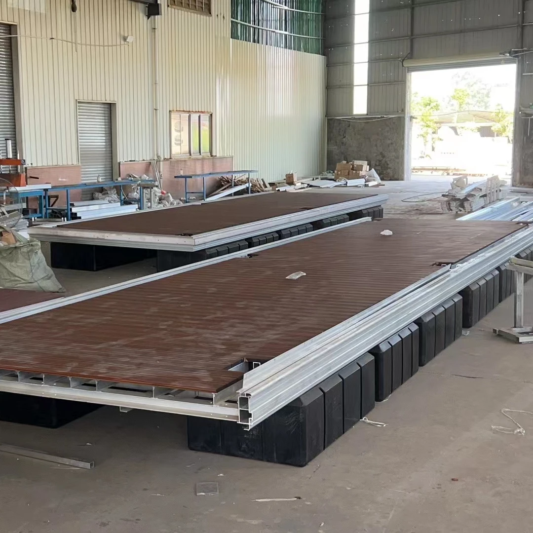Custom Marine Jetty Aluminum Floating Pontoon Bridge Dock Platform Manufacturer Supply