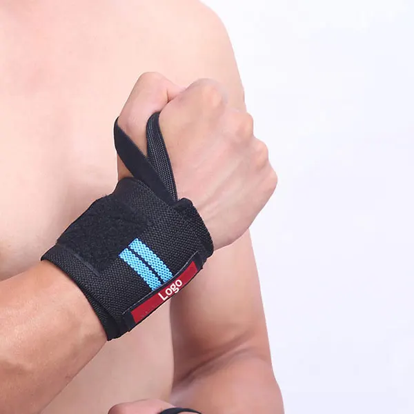 Custom Adjustable Body Building Gym Fitness powerlift Wristband Training Support Straps Belt Workout Weightlifting Wrist Wraps