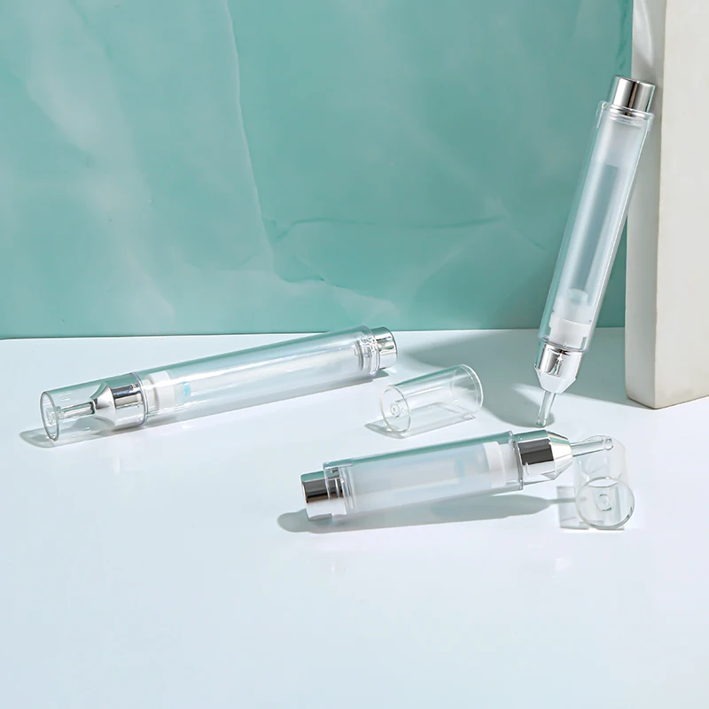 5ml 10ml 15 ml Cosmetic Empty Syringe Applicator Plastic Shaped Airless Bottle Dropper Syringe For Eye Cream