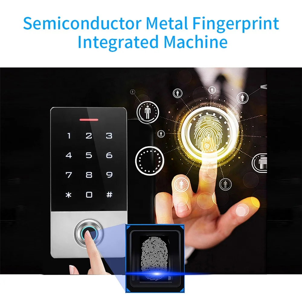  Keysecu 125 кГц металлическая Водонепроницаемая IP68 смарт-карта Автономная RFID система контроля доступа по отпечатку