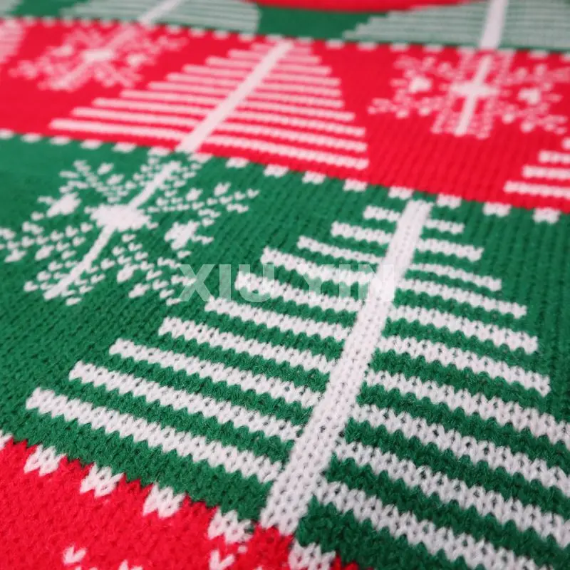 2021 ugly Christmas knit  sweater Christmas Tree pattern classical cardigan winter thick sweater Christmas gift