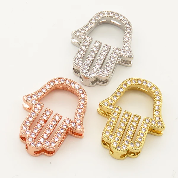 Cheap DIY Jewelry Making Bangle Components Crystal Brass  Round Beads Connectors