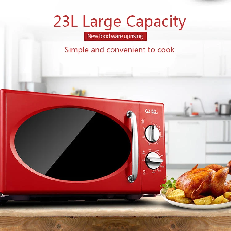 Multifunction Mini Microwave Ovens 20L Electric Plastic Free Spare Parts Digital Timer Control Kitchen