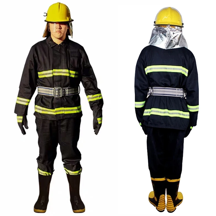 
CE Certification Protects Firefighter Safety Flame Resistant Fireproof Suit 