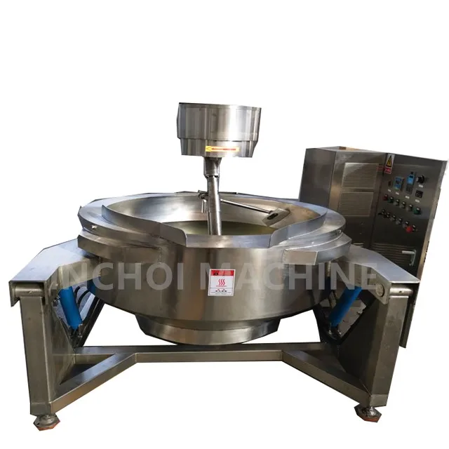 Industrial High Capacity Electric Automatic Curry Paste Cooking Mixer Ex-Factory Price
