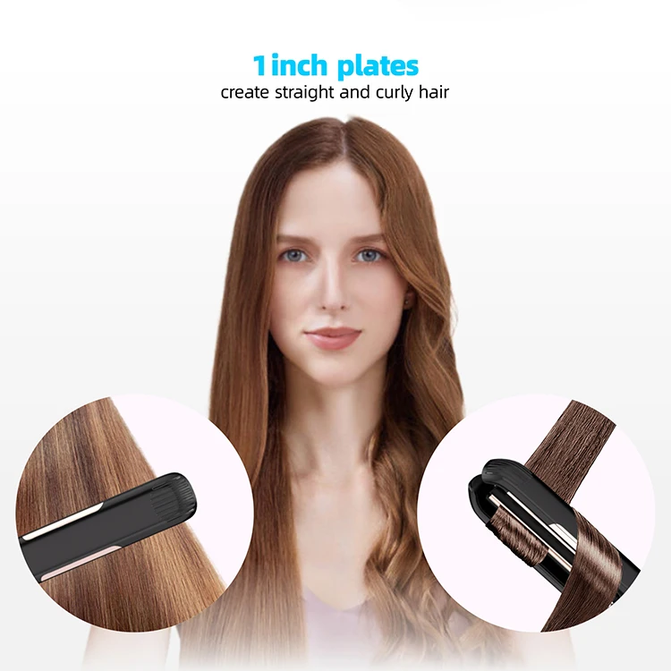 OEM Ionic Hair Straightener planchas de cabello Professional Hair Straightener 450F Titanium Flat Iron