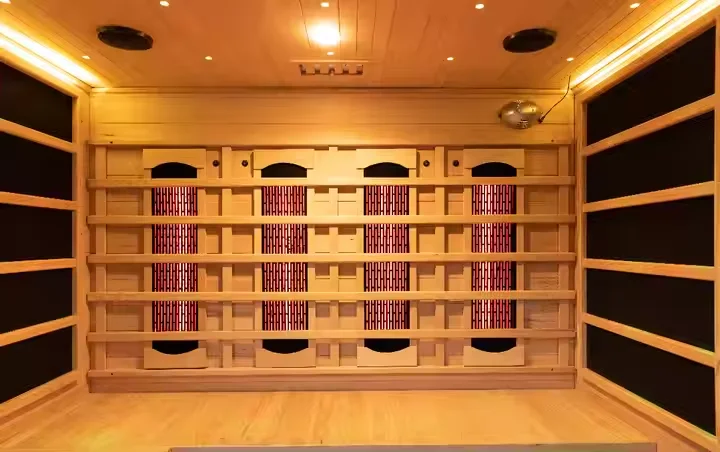 Smartmak Sauna Stove and Infrared Heater Luxury Double System Infrared Steam Sauna Room