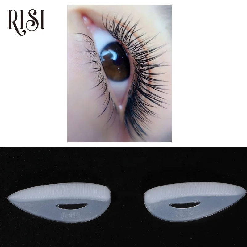 RISI Wholesale Price Lash Lift Shield Silicone Lash Lifting Rod 5 Size/Bag Transparent Eyelash Perming Pads Lash Lifting Tool