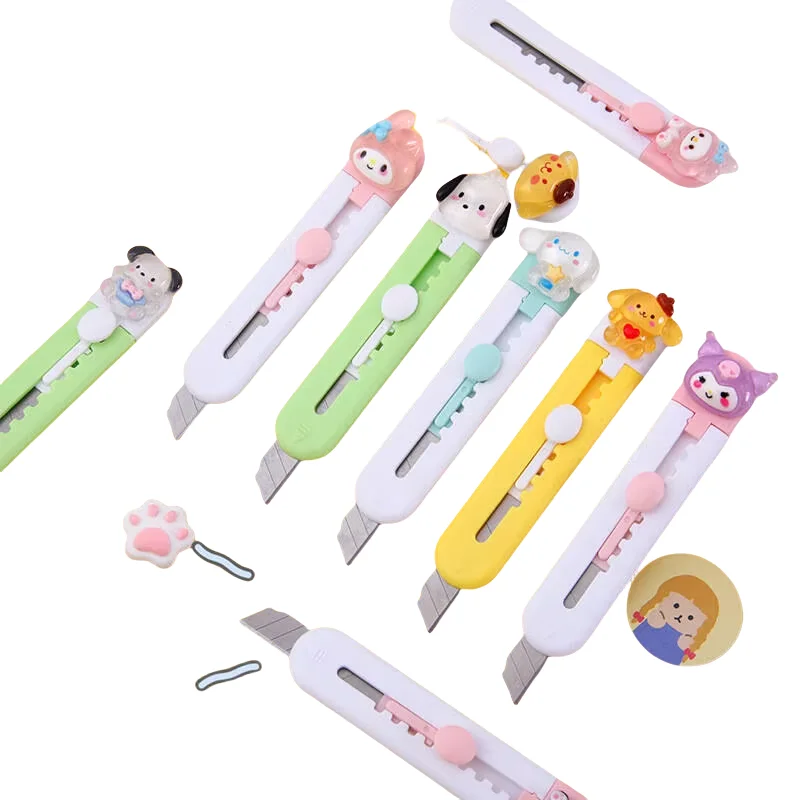 Офисное использование оптом милый мультяшный мини-художественный нож для ручной работы или распаковки компактных и удобных в переноске упаковок