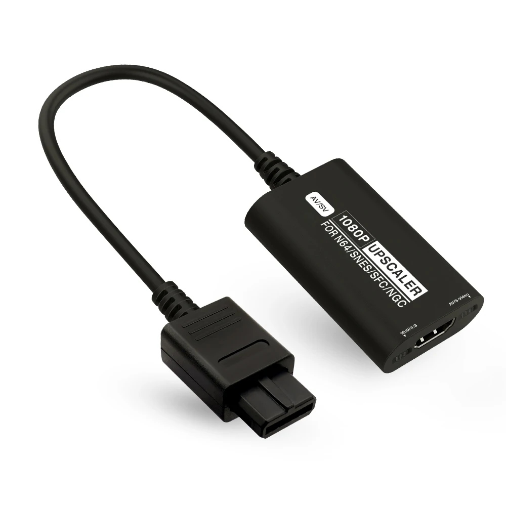 HDMI Converter For Nintendo 64 Gamecube SFC SNES 1080P 4:3/16:9 Aspect Ratio Switching