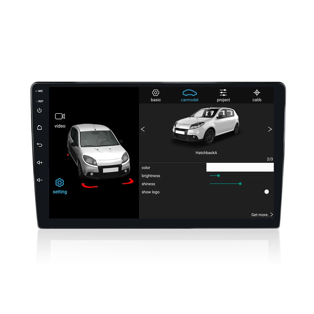 9 дюймов android10 2 + 32G радио 3D вокруг взгляда птицы 4 полосная автомобильная камера 360 градусов птичий глаз, принт грузовика, автобуса, камера