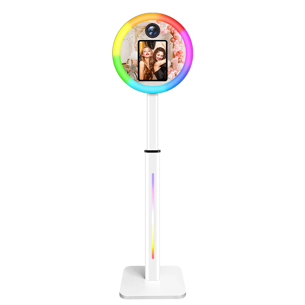 Social Media Magic Automatic9.7 10.2 10.5 inch LED MiniLights Digital Selfie DSLR Photo BoothStand i.Pad Photobooth