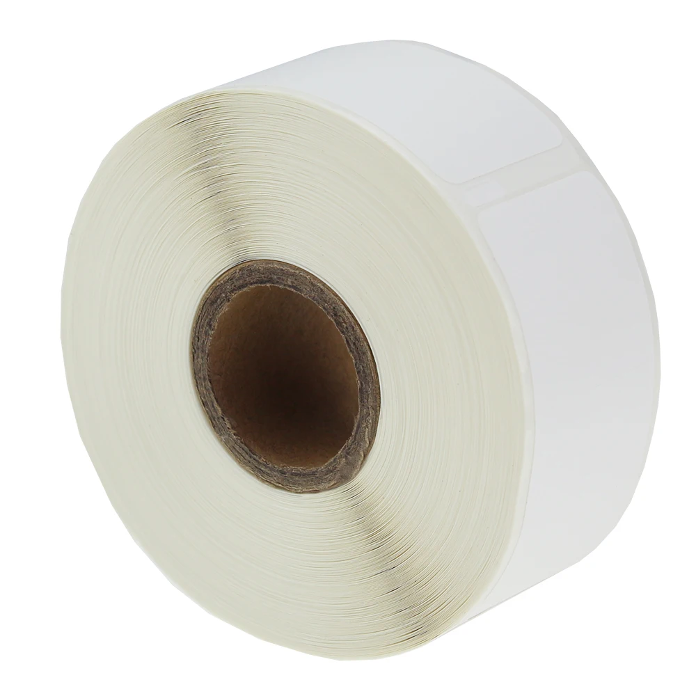 Wholesale  Adhesive 25mm Price Tag Thermal Labels Paper Rolls Jumbo  22 x 24mm for Dymo 30373 Food Label