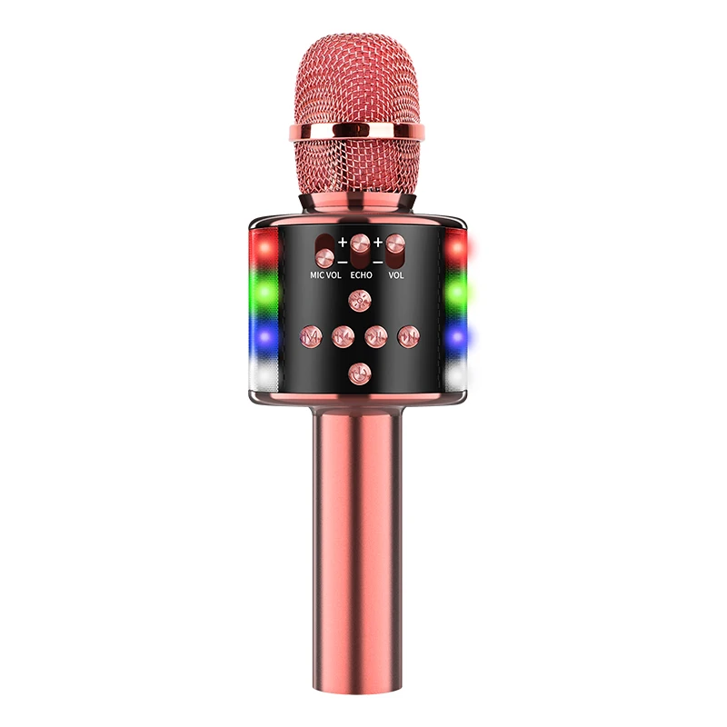 Hot Sale Karaoke Wireless Microphone Usb Mic With Mini BT Speaker For Karaoke TV