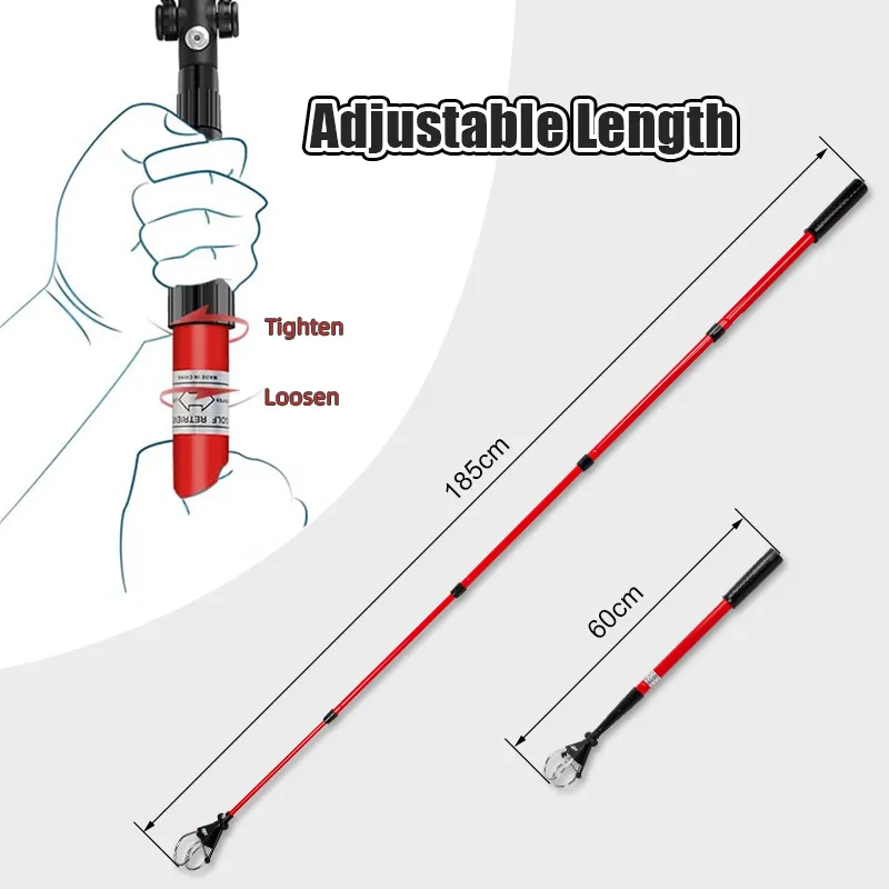 high quality Telescopic Golf Ball Retriever Custom Adjustable Length Golf Ball Picker For Golf Practice Ball
