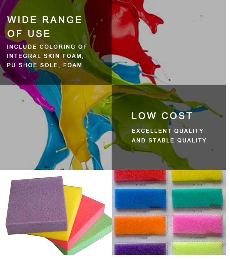 Manufacturer PU Pigment Paste for Polyurethane sole and PU foam