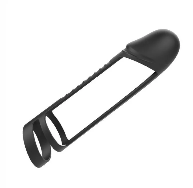 Male masturbation glans penis condom S301 double ring couples sex condom wholesale chinese factory selling