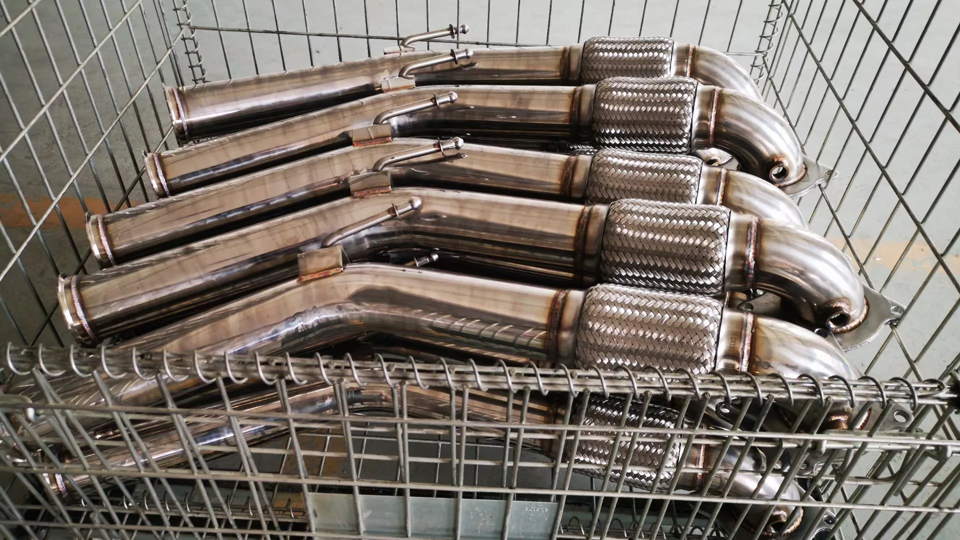 Exhaust System Downpipe Dual Catback Exhaust For 99-04 Ford Mustang V8 4.6L ONLY 4 inch Tip OD