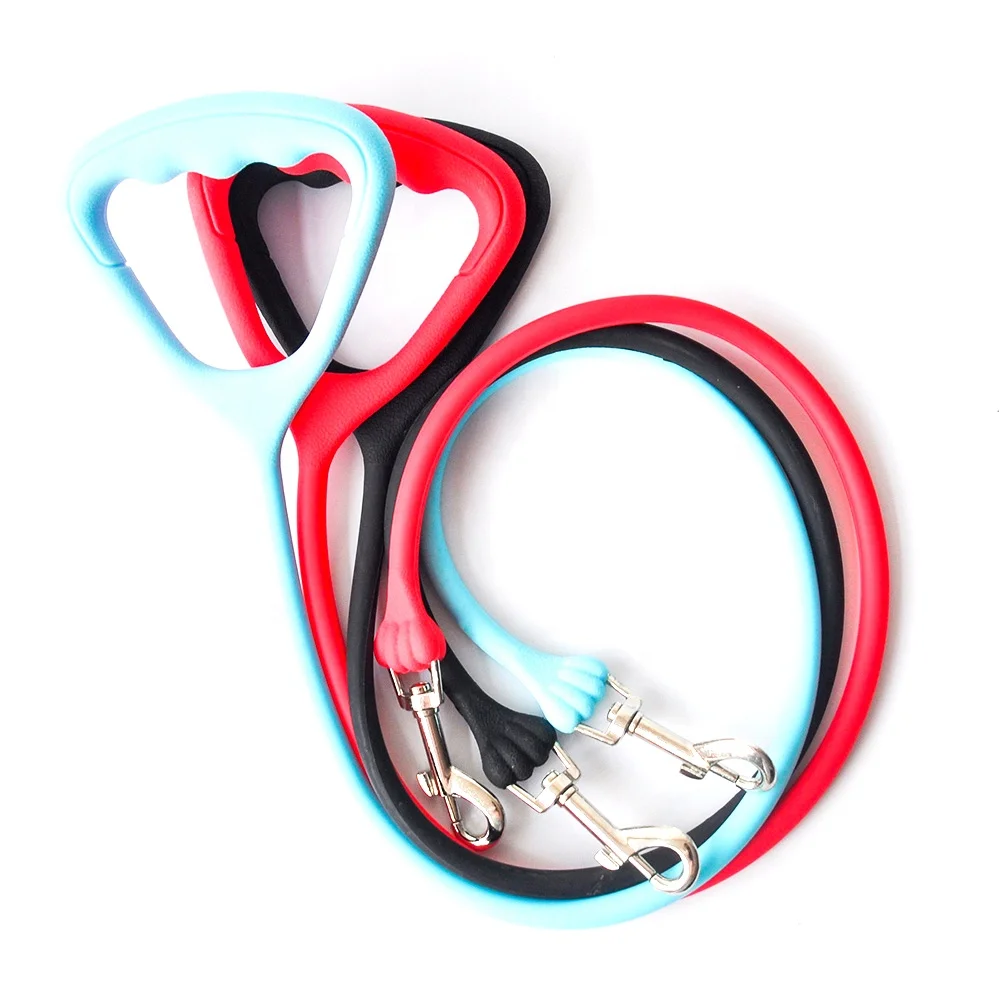Wholesale Durable Silicone 85CM long custom logo Training Dog Pet Leash pet toys