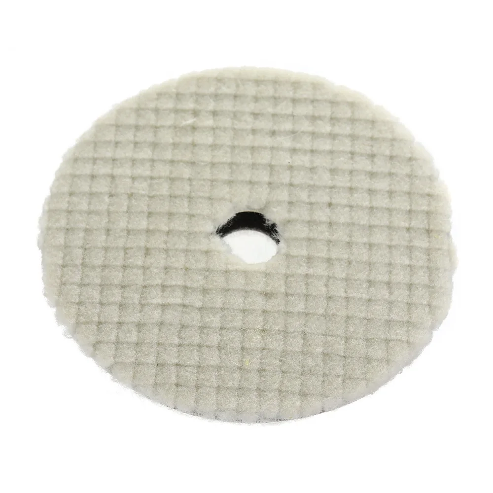 Foamed Wool Pad 1 Pack 6 Inch Foamed-Wool Buffing Cutting Pad for Car, Furniture, Glass,100% Natural Premium Wool