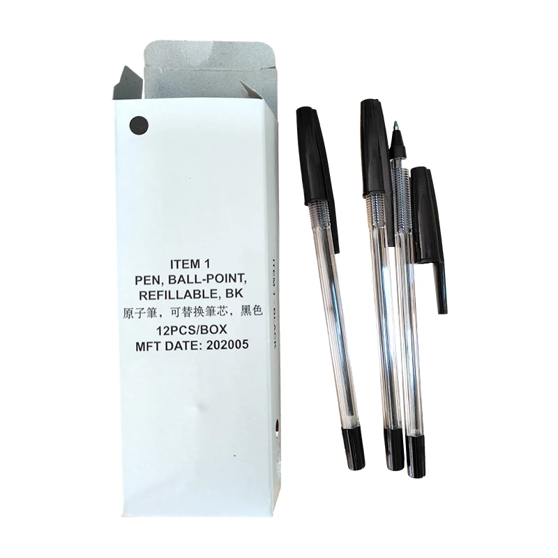 Promotional Custom Recycled Plastic Ballpoint Pens Ball Pens With Logo Advertising Ballpen