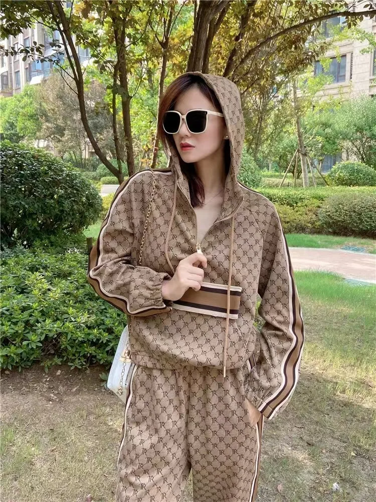 Plus Size Sweatsuits For Women Set 2 Piece Hoodie Jacket Tracksuits Pant Outfits Jogger Casual Half Zipper Sportswear