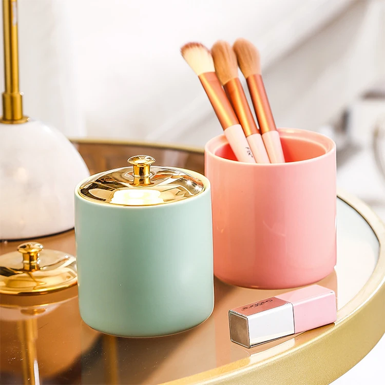 Самый популярный большой вместительный легкий роскошный керамический матовый контейнер для хранения пищевых продуктов Макарон керамические банки с бамбуковой крышкой