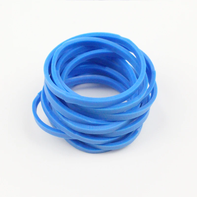 China factory hot selling blue high temperature resistance anti-aging small natural rubber material rubber band