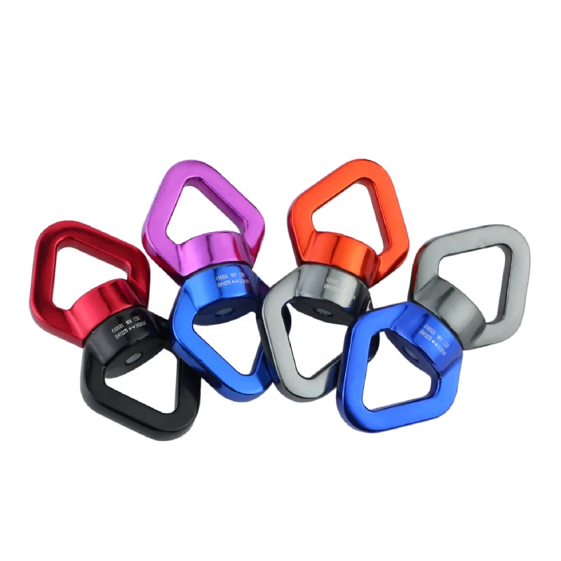 Sell 30KN suviel hook rotary connection triangle aluminum swing anchor at low price 7075 aluminum alloy hooks for hanging