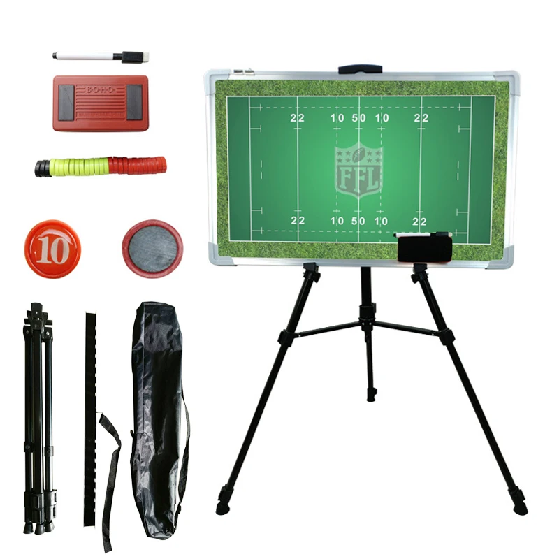 Basketball coaching tactical board with tripod stand marker pen eraser dry
