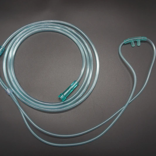 Factory Supply Single Use PVC Nasal Cannula Oxygen Catheter Set with One Way or Two Ways Tips