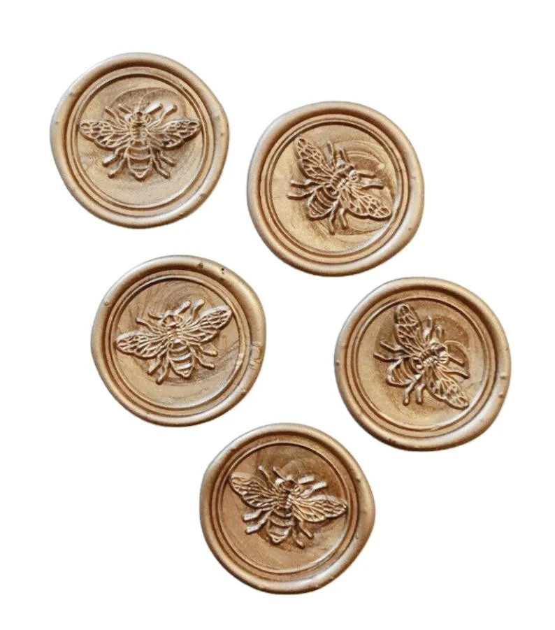 
Adhesive personalized service custom logo sealing 3D wax seal stickers for envelope 