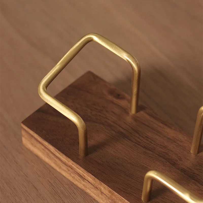 Hot Sale Wooden Name Card Holder,Black Walnut Wood Card Stand for Office Gift