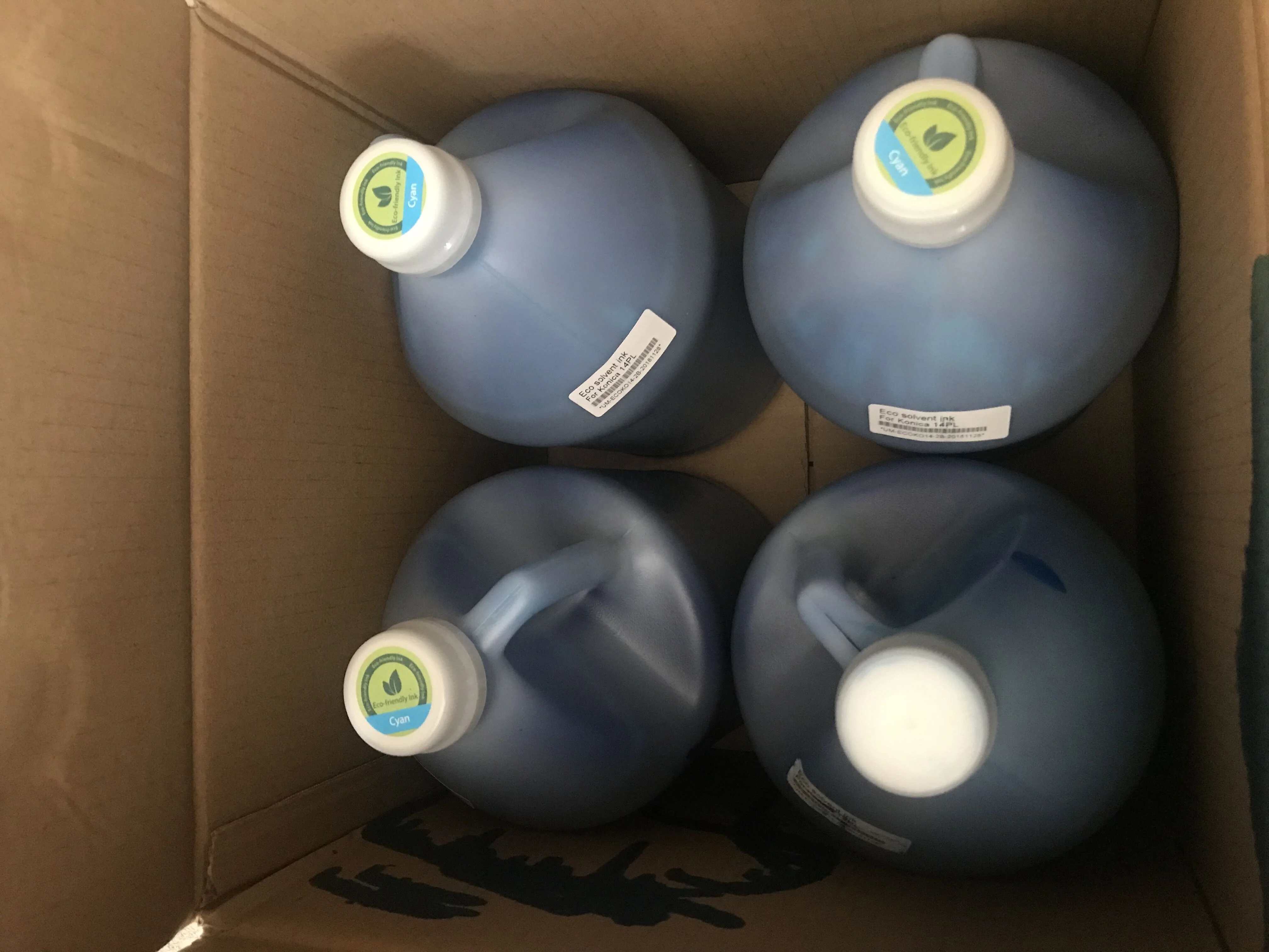 china supplier no smell konica 1024 14pl ink for solvent printer