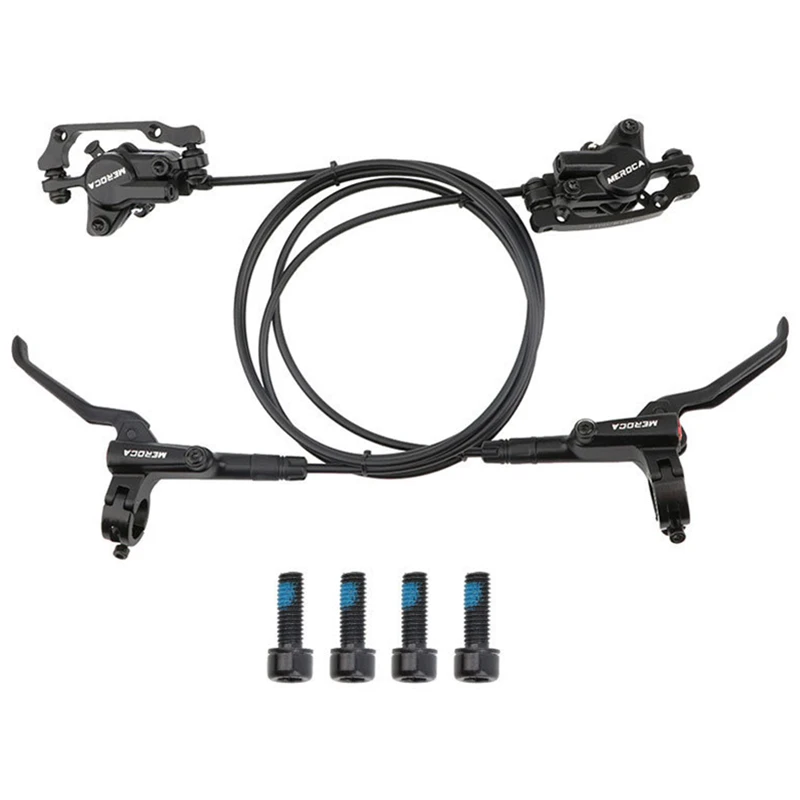 MEROCA 1pc Front or Rear Bicycle Oil Brake MTB Bike Hydraulic Disc Brake Aluminum Alloy Mountain Bike Oil Brake  For 160mm Disc