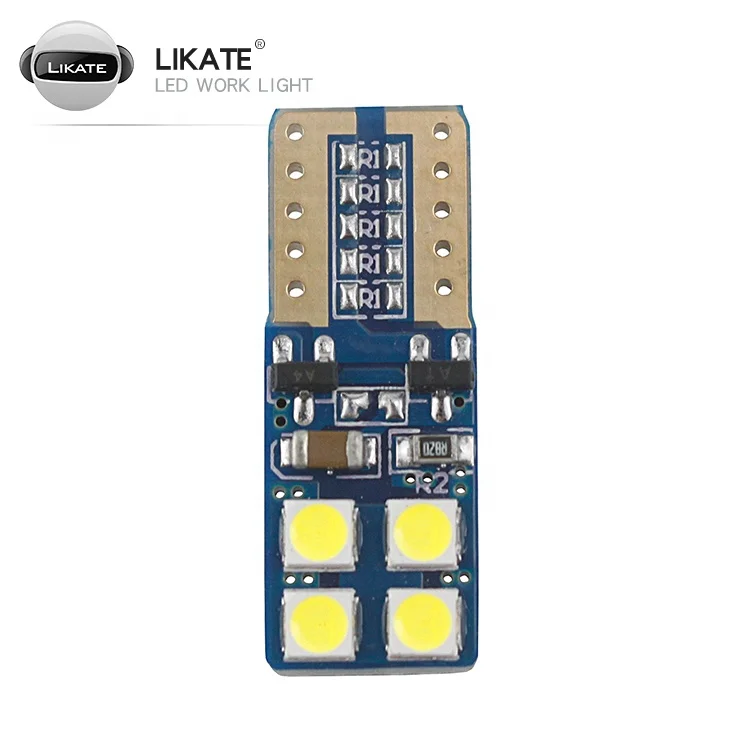 ЛКТ супер яркий T10 LED 3030 8smd canbus autumotive габаритный фонарь светодиодный с can-bus
