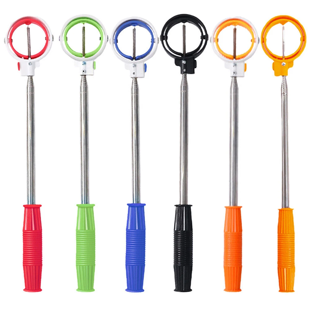 PRIMUS GOLF Professional Golf Ball Picker Stainless Steel Telescopic 8 Sections Non Slip Handle Golf Ball Retriever